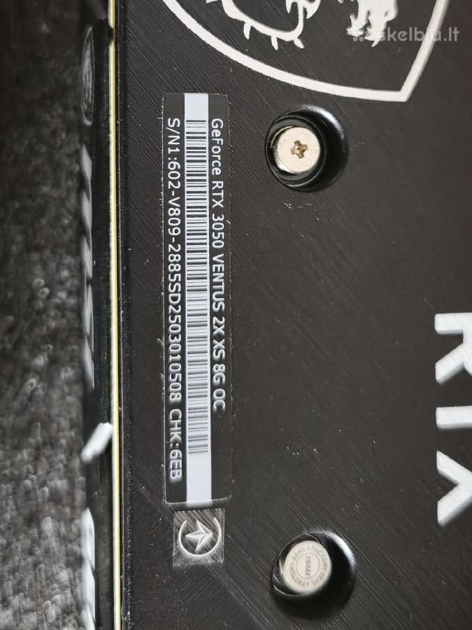 Rtx 3050 Ventus 2x 8g Oc - nuotraukos Nr. 10