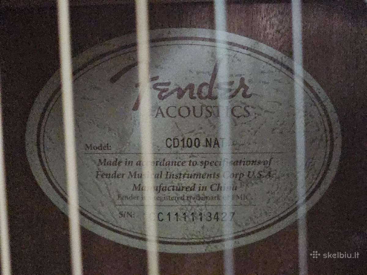 Gitara Fender - nuotraukos Nr. 17
