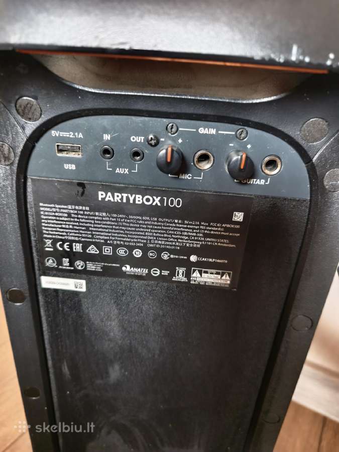 Jbl Partybox 100 - nuotraukos Nr. 4
