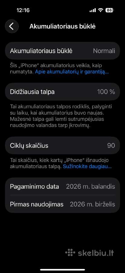 iPhone 17 256gb su garantija - nuotraukos Nr. 4