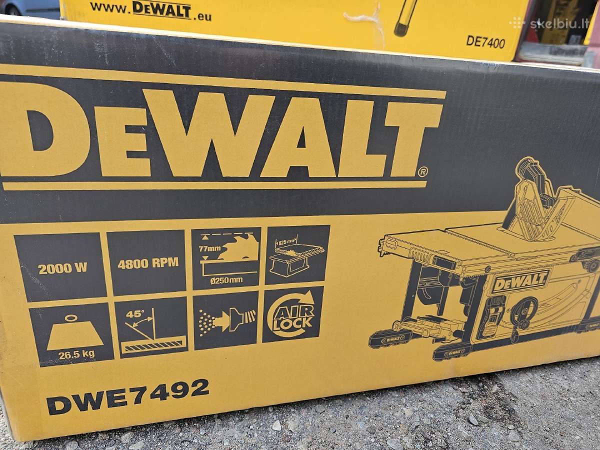Dewalt Dws780xps ir Dwe7492 - nuotraukos Nr. 7