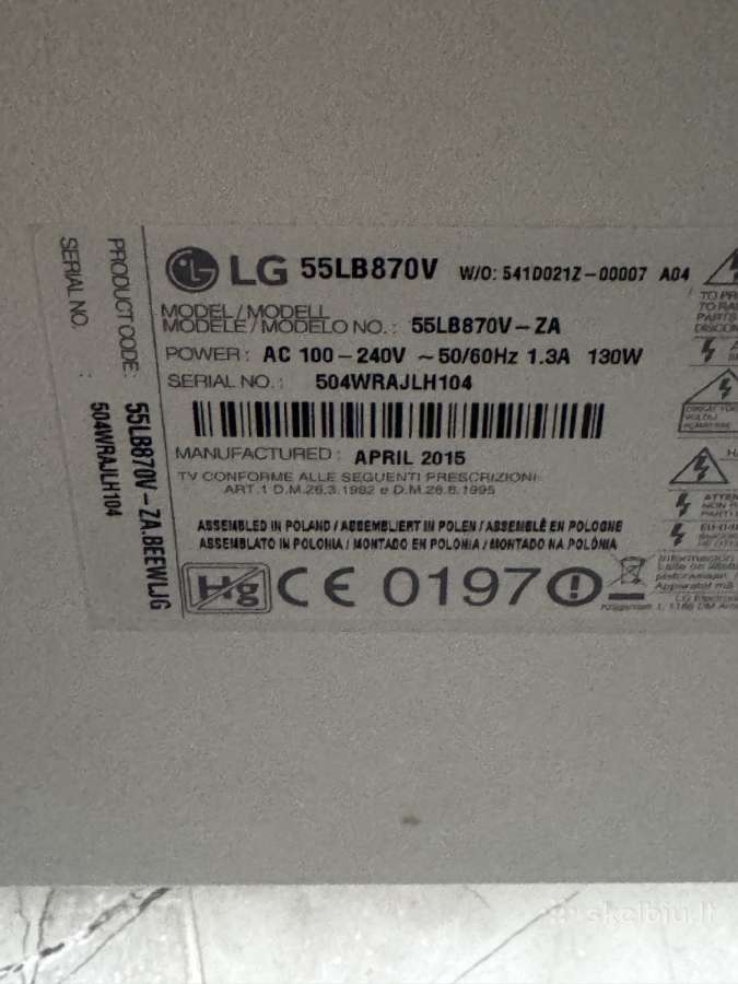 LG 55lb870v - nuotraukos Nr. 4