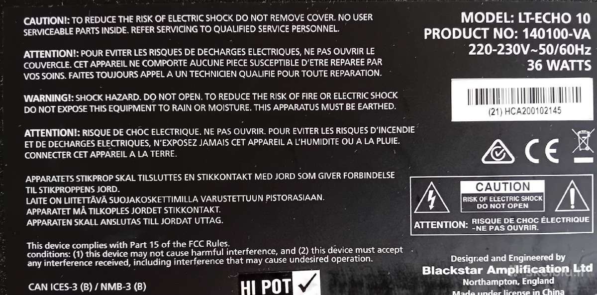 Blackstar LT-ECHO 10, gitaros stiprintuvas 10w - nuotraukos Nr. 5