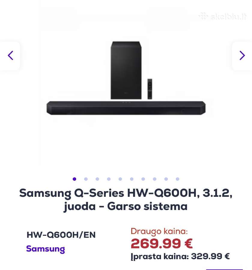 Samsung Q-series Hw-q600h garso sistema - nuotraukos Nr. 3