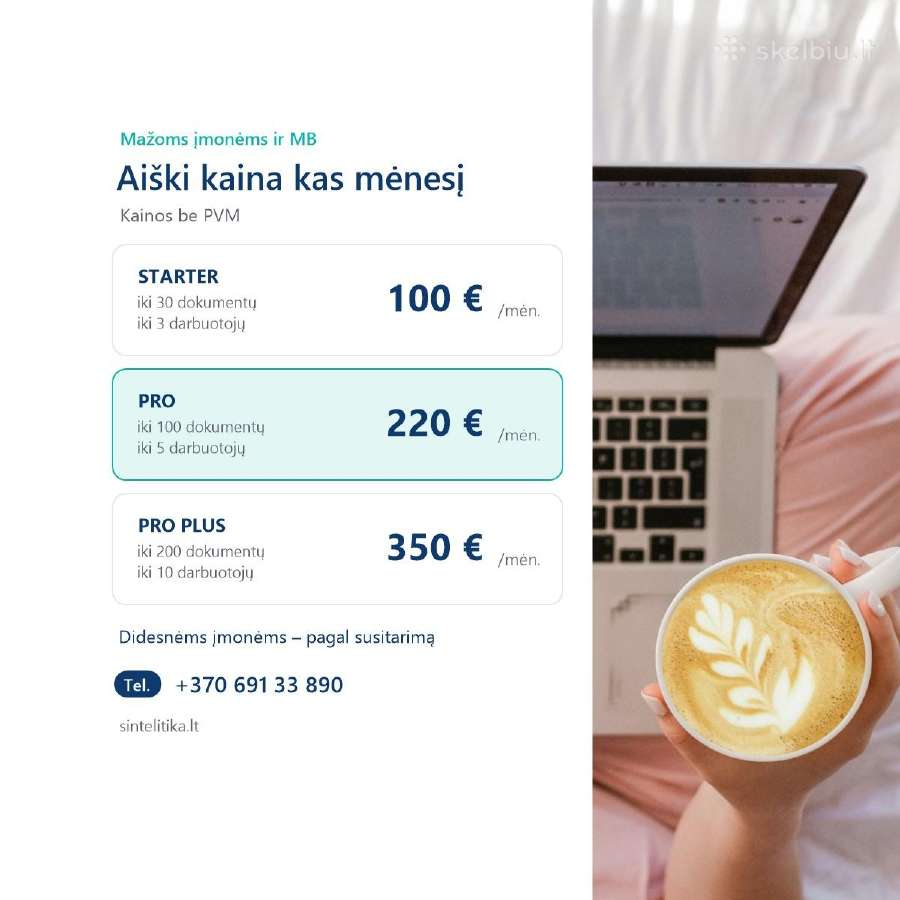 Buhalterinės paslaugos MB ir UAB – nuo 100 €/mėn. - nuotraukos Nr. 4