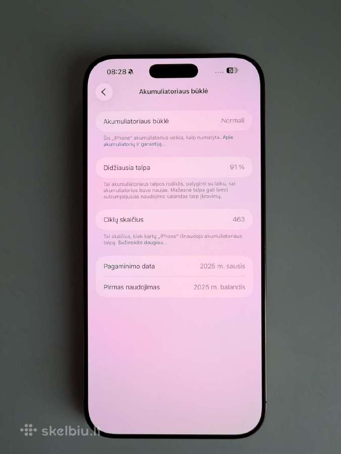 iPhone 16 Pro Max 256 GB - nuotraukos Nr. 3