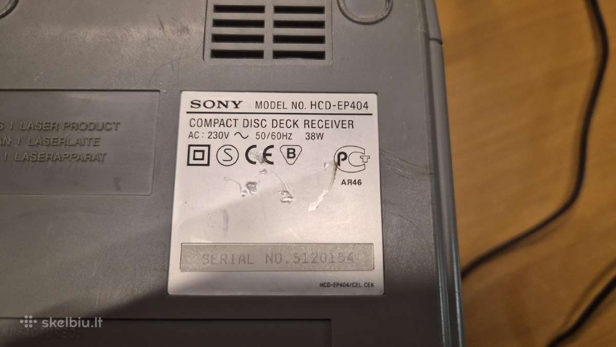 Sony Hcd-ep404 - nuotraukos Nr. 4