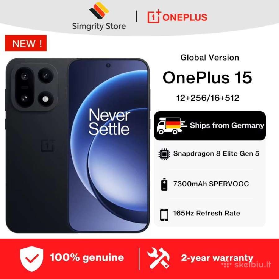 Parduodu Oneplus 15, 256gb Globali versija - nuotraukos Nr. 3