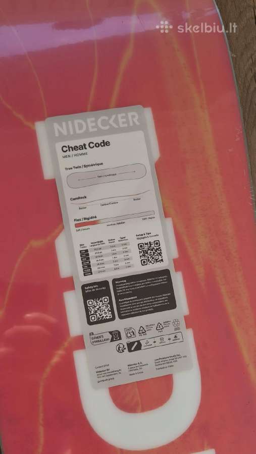 Nidecker Cheat Code 153cm snienglentė - nuotraukos Nr. 4