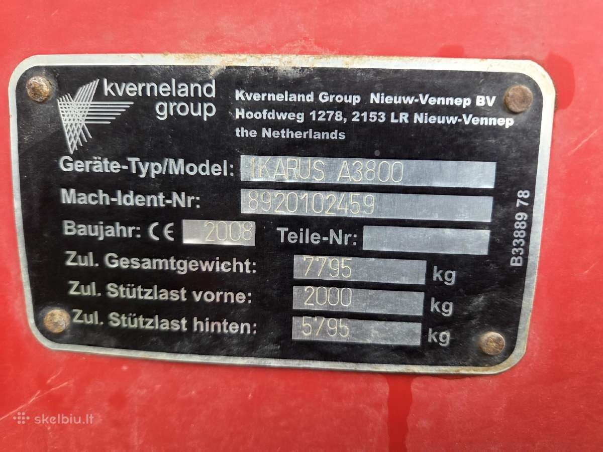 Kverneland Ikarus A38 - nuotraukos Nr. 6
