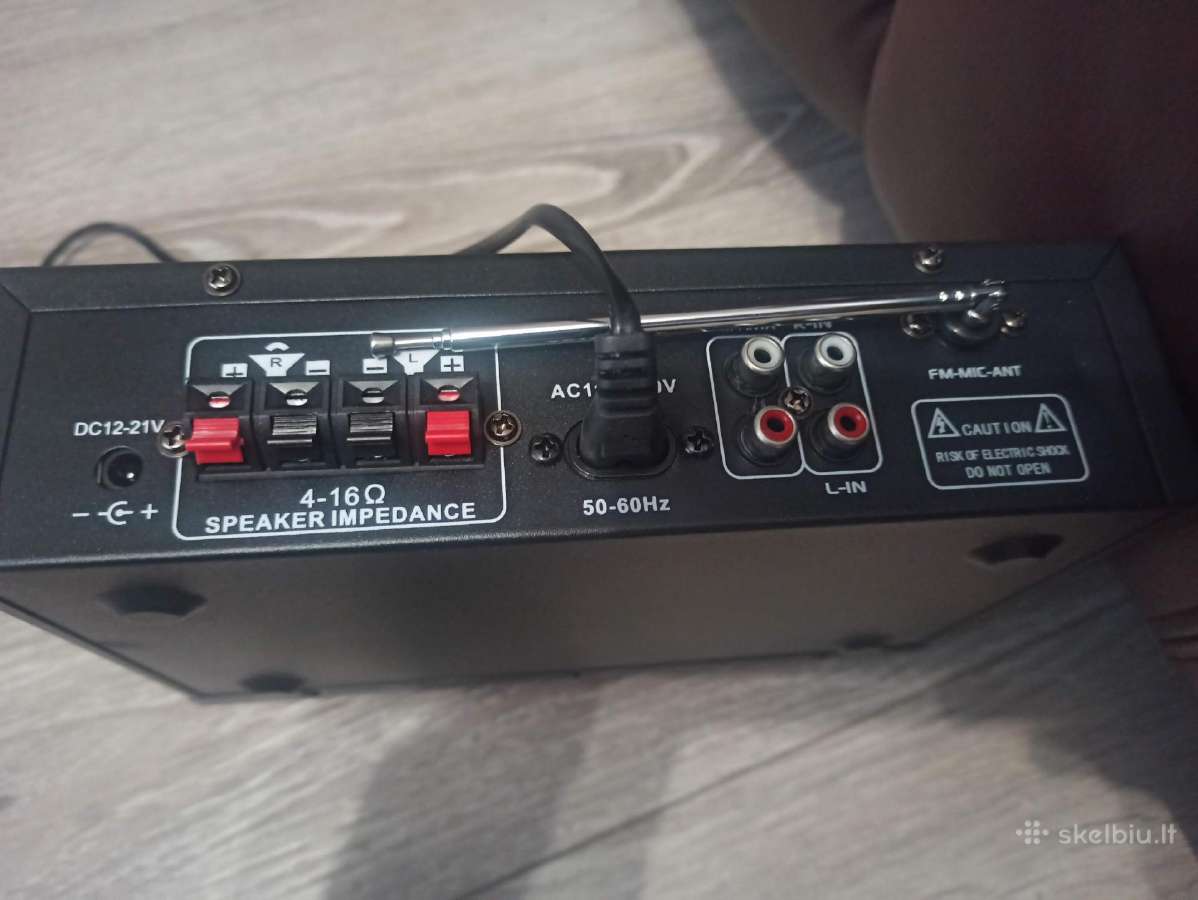 2 kanalų galios stiprintuvas su „bluetooth“ , Usb - nuotraukos Nr. 3