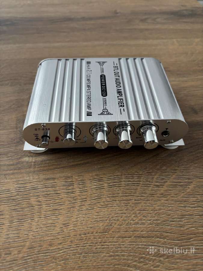 Naujas mini stiprintuvas Rms 20wx2 + 40w sub - nuotraukos Nr. 2