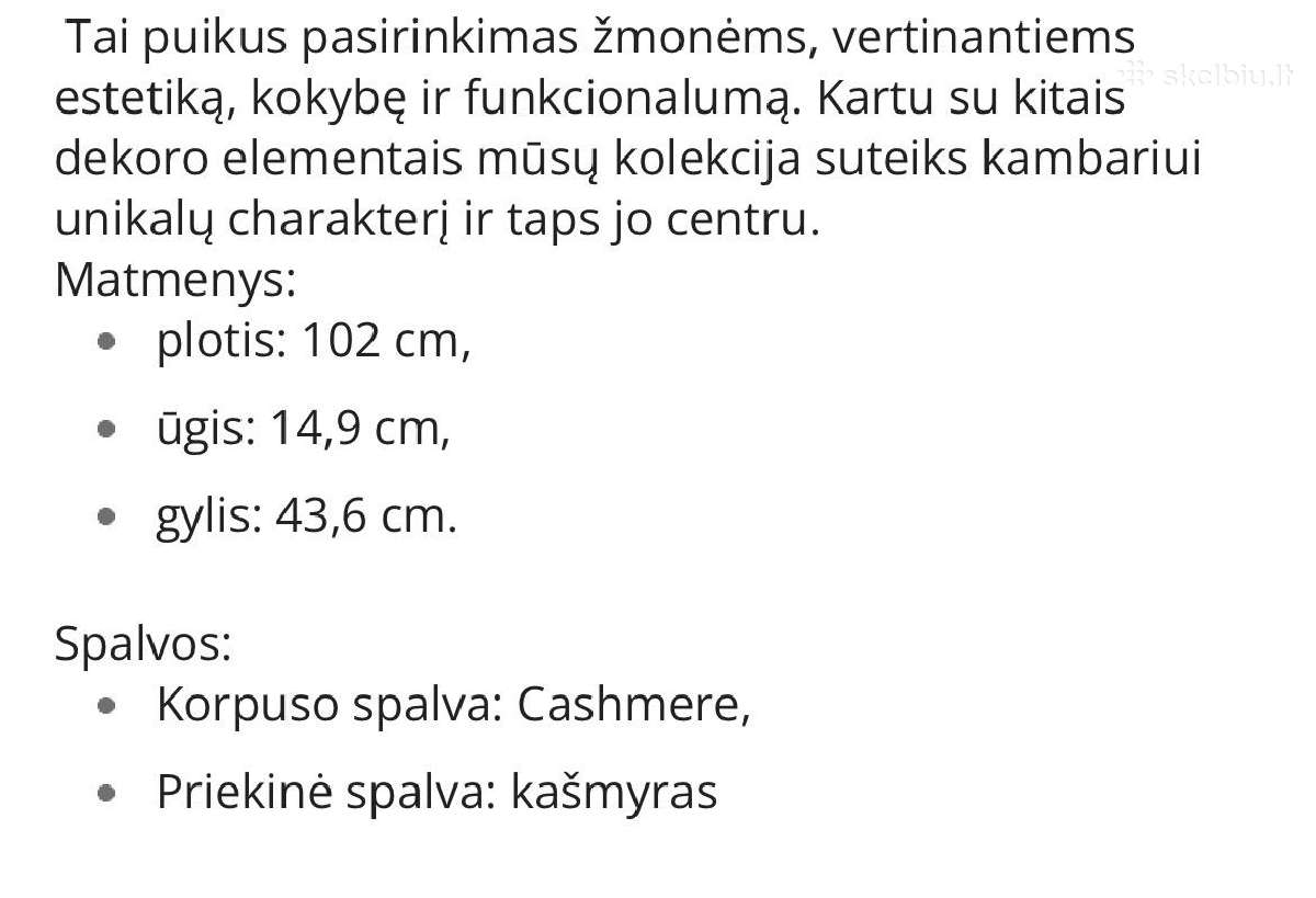 Pakabinamas kosmetinis stalas - nuotraukos Nr. 5