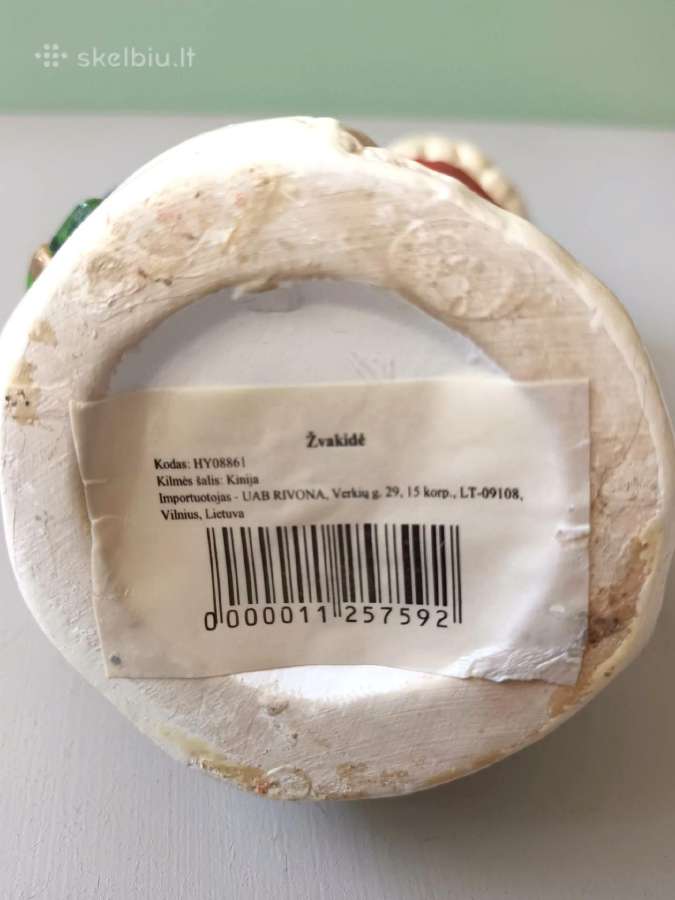 Žvakidė Kalėdinė keraminė, 13cm aukštis - nuotraukos Nr. 5