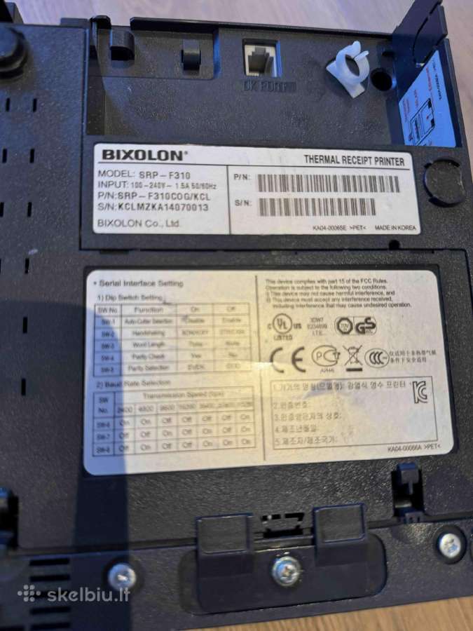 Kasos čekių spausdintuvas Bixolon Srp- F310 - nuotraukos Nr. 2