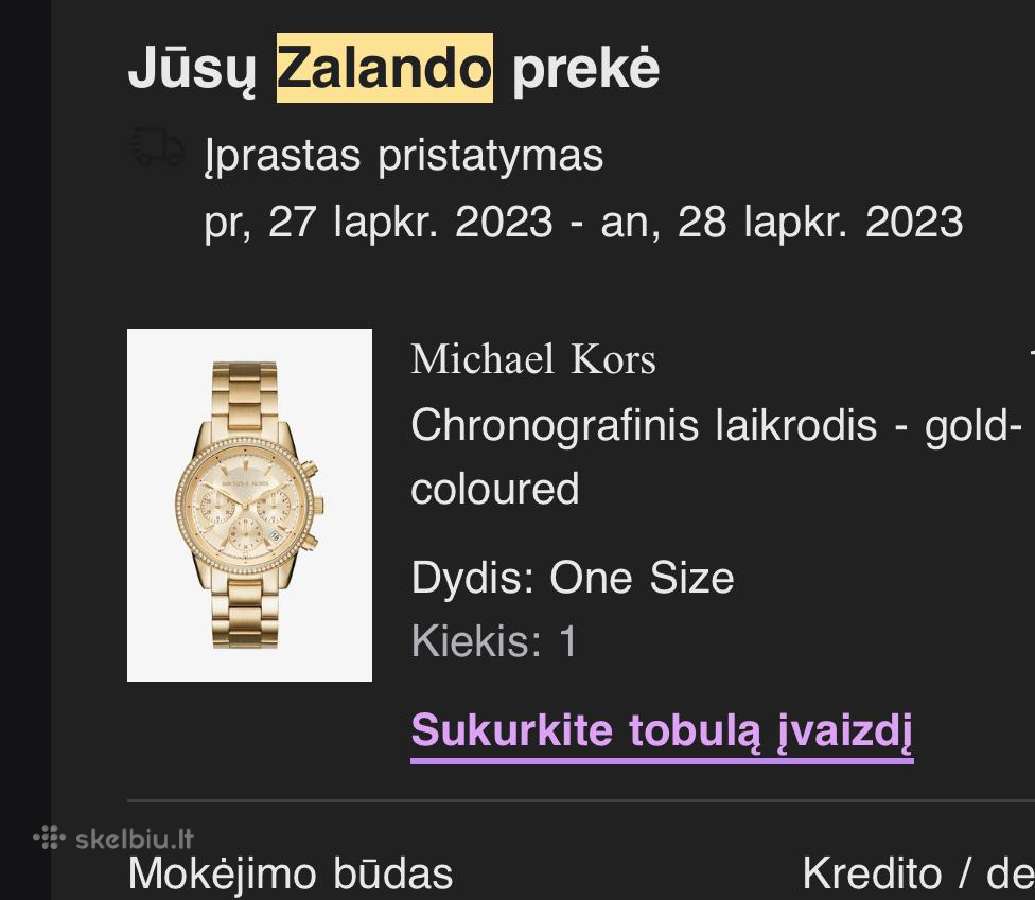 Michael Kors Bryant chronographs laikrodis Gold - nuotraukos Nr. 4
