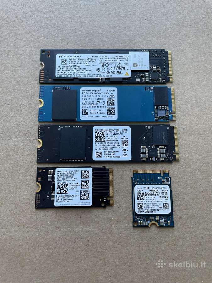 SSD M.2 Nvme 256gb, 512gb, 1tb - nuotraukos Nr. 2