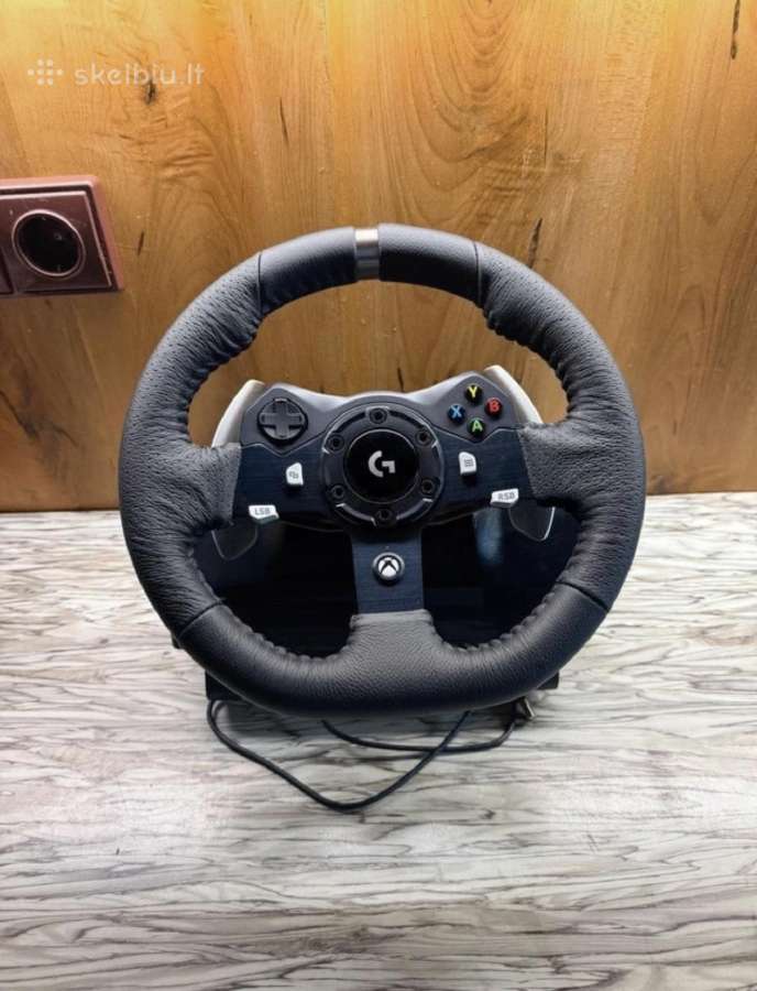 „Logitech G920“ vairas su pedalais - nuotraukos Nr. 2