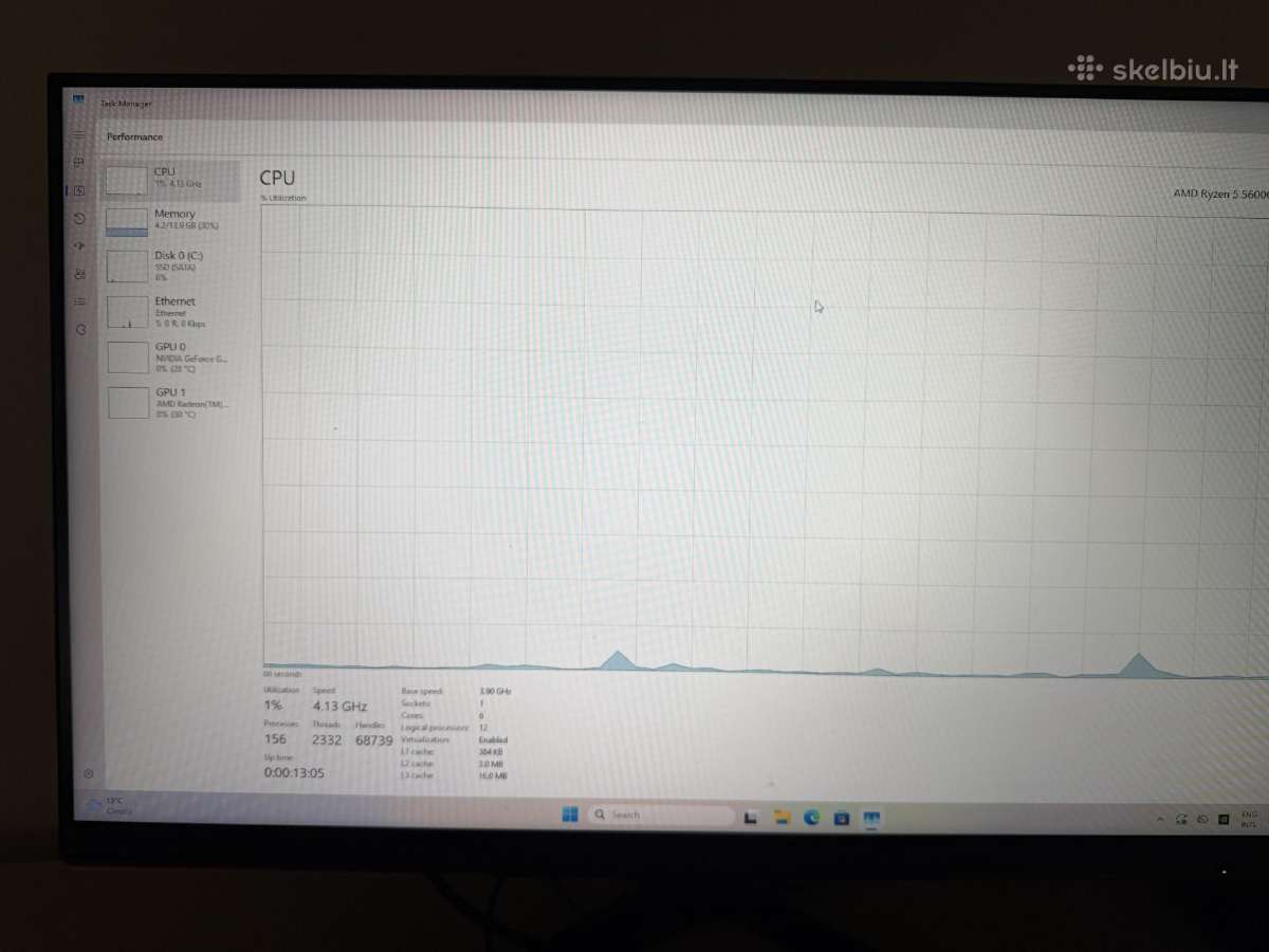 Žaidimų Pc Ryzen 5 5600g / Gtx 1660 / 16gb RAM - nuotraukos Nr. 3