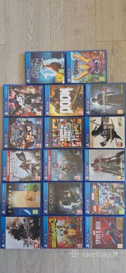 Ps4 su dviem pulteliais ir 17 žaidimų - nuotraukos Nr. 2