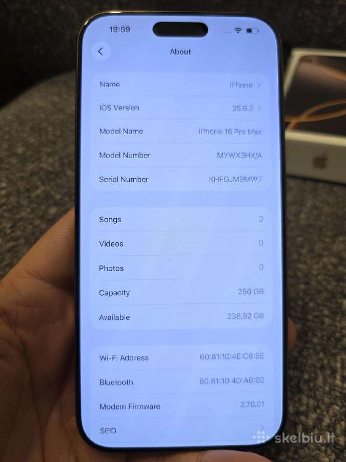 Apple iPhone 16 pro max 256gb - nuotraukos Nr. 8