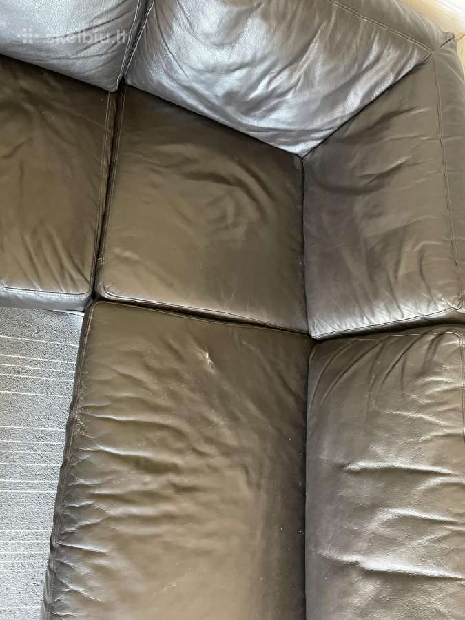 Odinė kampinė sofa su miegama funkcija - nuotraukos Nr. 5