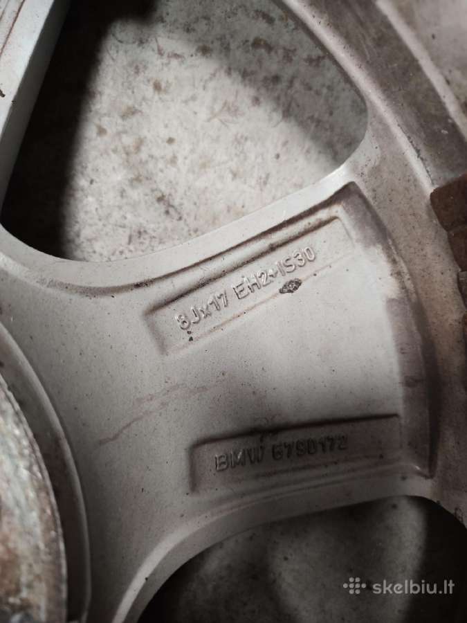 Bmw ratai r17 225 50 padangos likutis 0.5 mm - nuotraukos Nr. 2