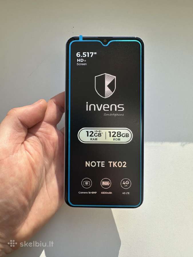 „Invens Note Tk02“ 12 GB RAM 128 GB Rom Naujas - nuotraukos Nr. 2