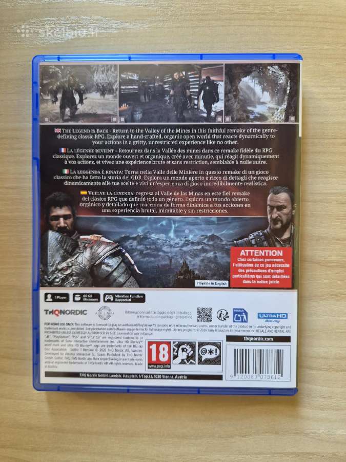 Gothic Remake Playstation 5 zaidimas - nuotraukos Nr. 2