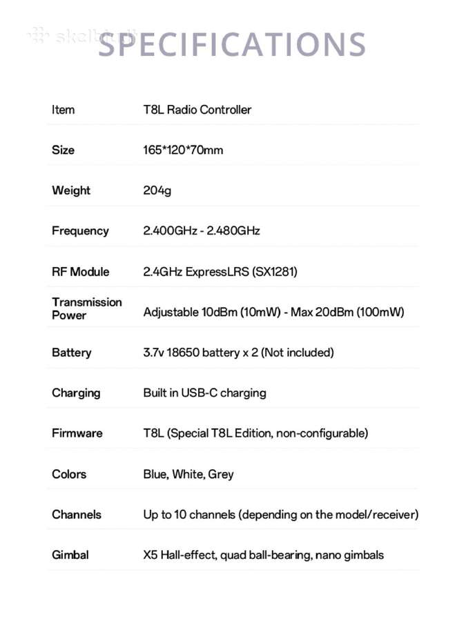 Nauji Radiomaster T8l Elrs valdymo pultai - nuotraukos Nr. 19