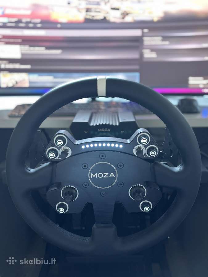 Moza R12 V2 Direct Drive + CS V2p vairas + kokpit - nuotraukos Nr. 7