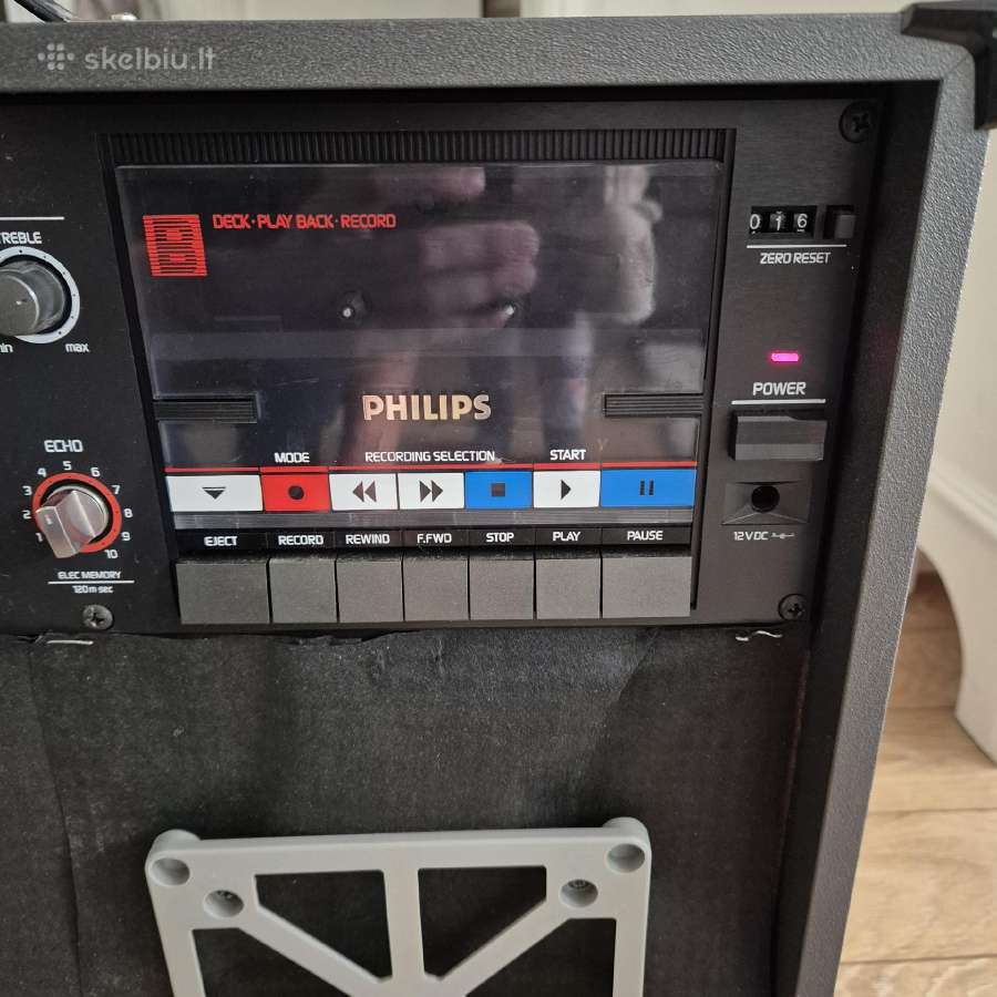 Philips D6650 vintažinis kasetinis magnetofonas - nuotraukos Nr. 2