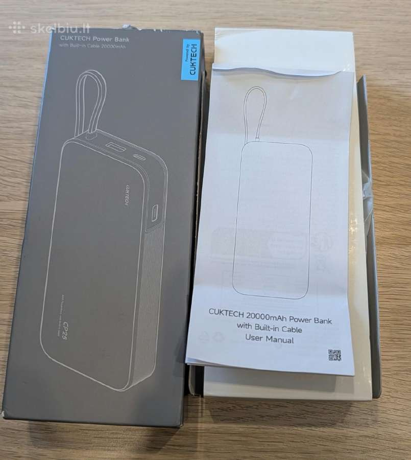 Cuktech Cp25 20000mah 55w Power Bank - nuotraukos Nr. 9