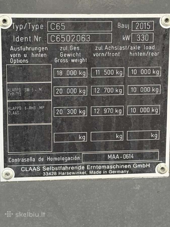 Claas Lexion 750 - nuotraukos Nr. 15