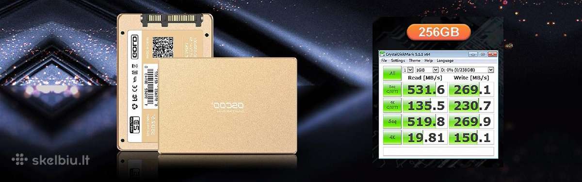 SSD 2.5" diskas Oscoo 256gb Mlc - nuotraukos Nr. 5