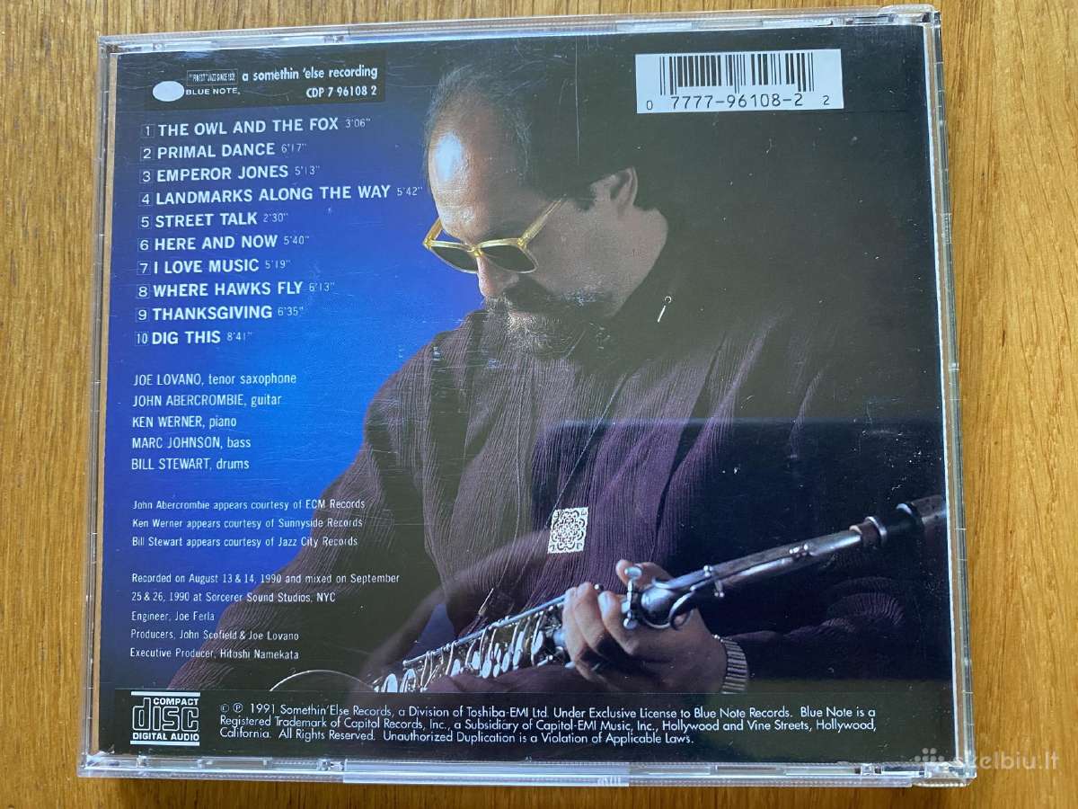 Originalus Joe Lovano – Landmarks CD - nuotraukos Nr. 2