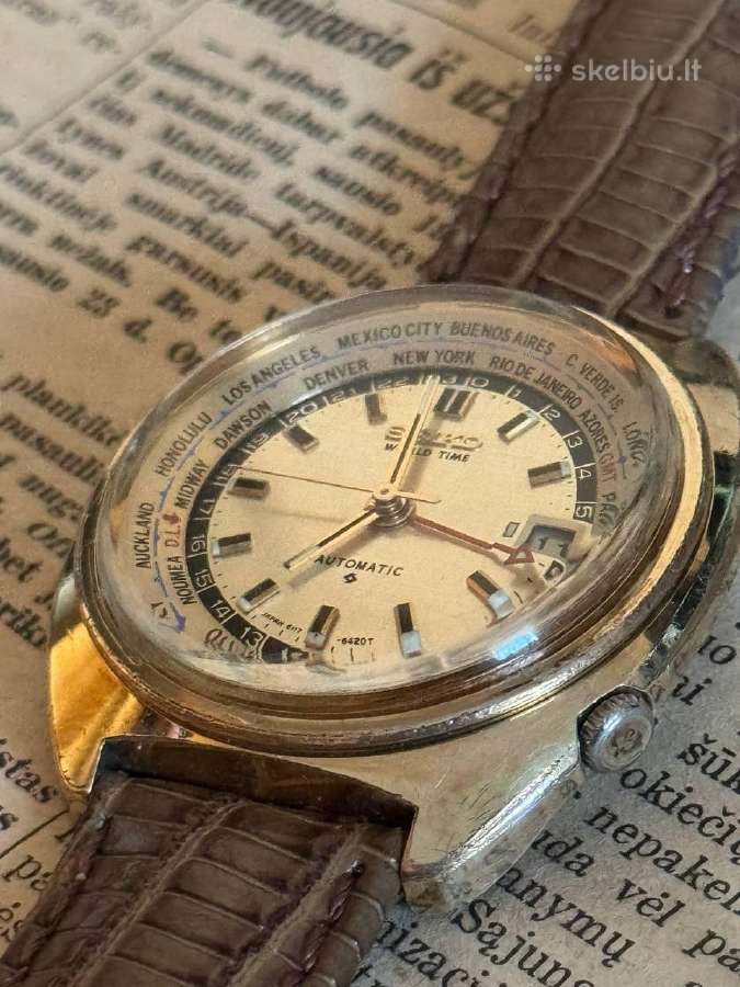 Seiko World Time laikrodis - nuotraukos Nr. 8