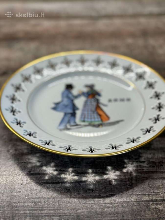 Bing & Grondahl (b&g) prabangios porceliano lėkštė - nuotraukos Nr. 5