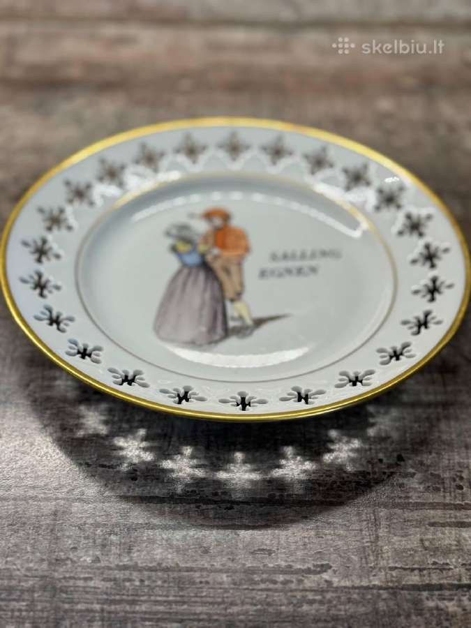 Bing & Grondahl (b&g) prabangios porceliano lėkštė - nuotraukos Nr. 6