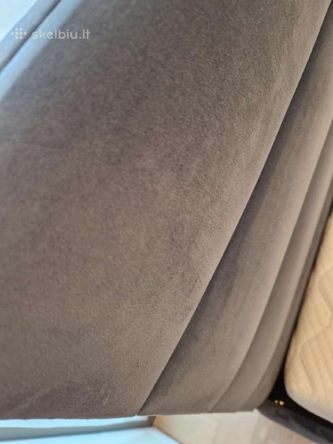 Lova 140 cm. Kaip nauja. Pilka. - nuotraukos Nr. 5