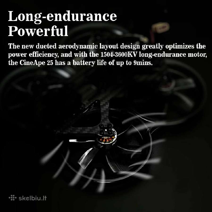 Nauji dronai Darwinfpv Cineape 25 Cinewhoop - nuotraukos Nr. 13