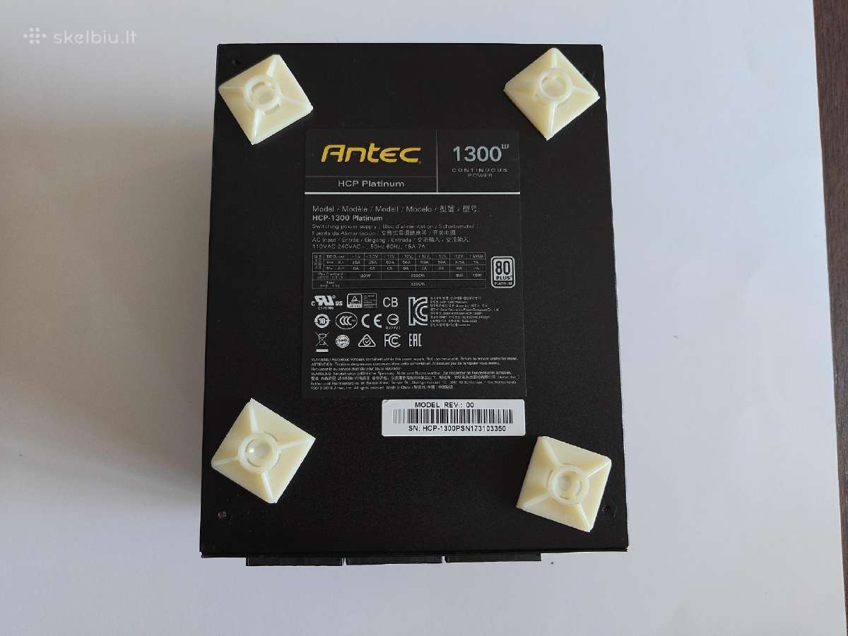 Antec Hcp Platinum 1300w 80+ Platinum Pilnai - nuotraukos Nr. 5