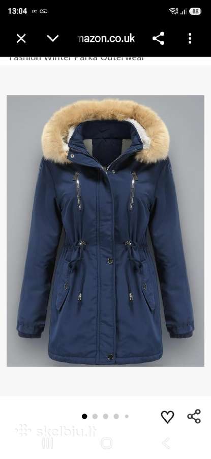 Moteriškas žieminis paltas parka - nuotraukos Nr. 2