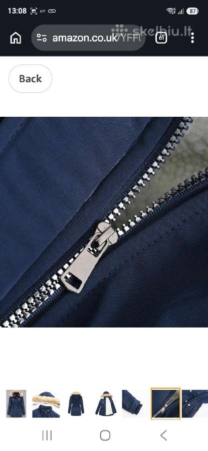 Moteriškas žieminis paltas parka - nuotraukos Nr. 6