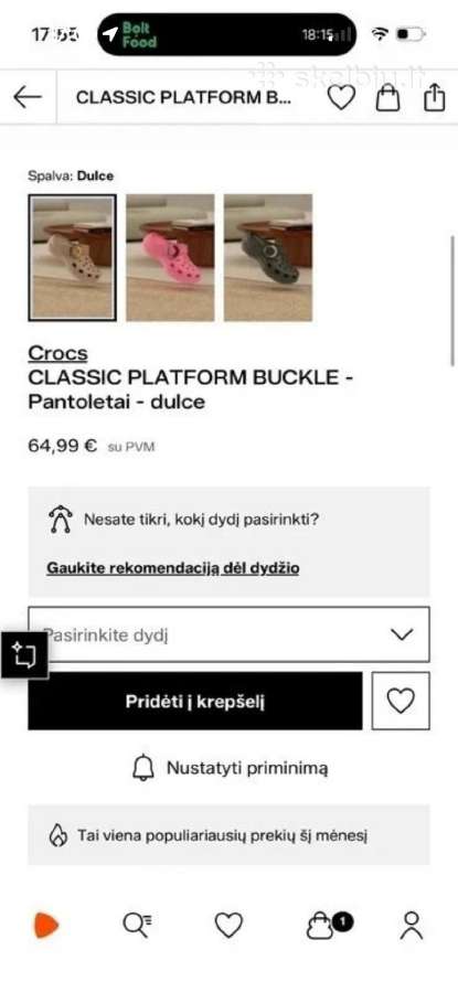 Crocs moteriški buckle clog nauji - nuotraukos Nr. 8