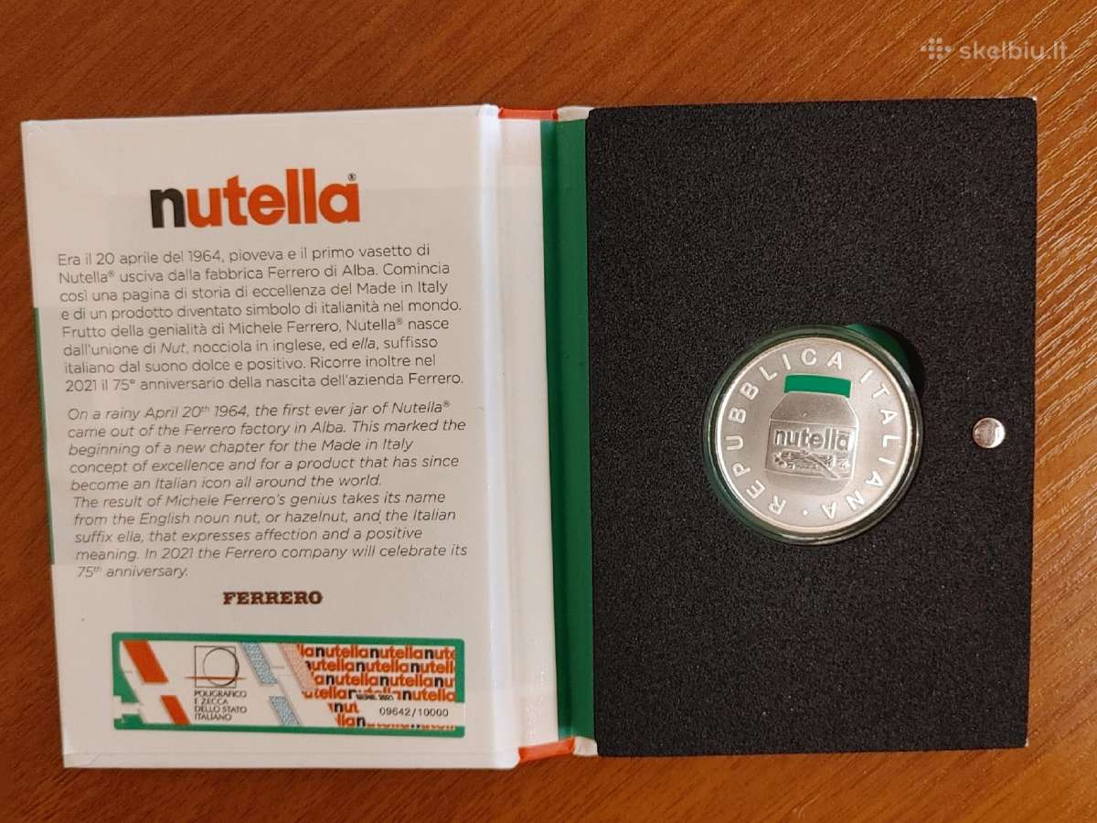 Italija - 5 eurai - Nutellos moneta ! - nuotraukos Nr. 2