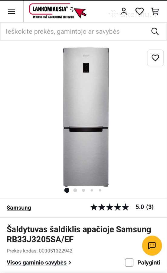 Šaldytuvas Samsung - nuotraukos Nr. 11