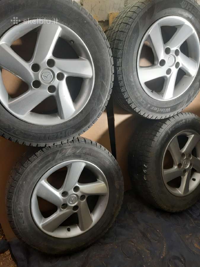 Mazda ratlankiai r16 su padangomis Hankook 215/65 - nuotraukos Nr. 2
