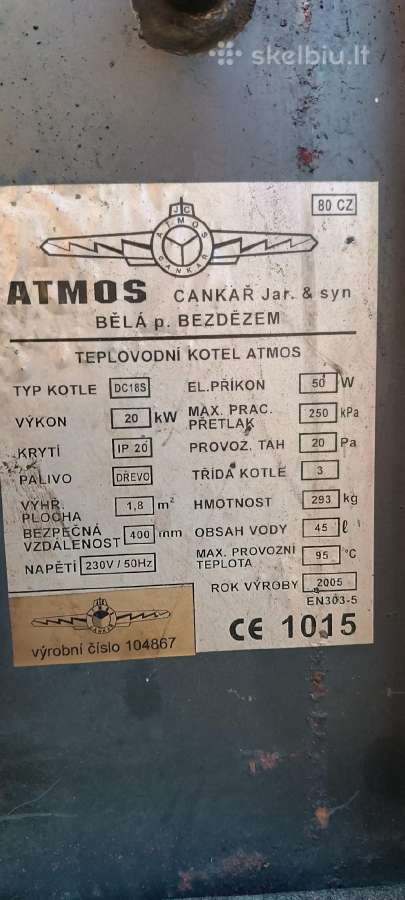 Atmos katilas už simbolinę kainą - nuotraukos Nr. 2