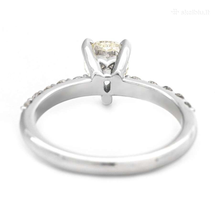 Aukso žiedas su deimantais (1,15ct) - nuotraukos Nr. 3